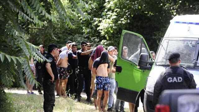 Los rugbiers en el momento de su detención por el crimen de Fernando Báez Sosa. Foto: Télam/Archivo.