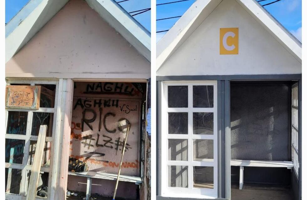 La UISE y la Municipalidad realizaron mejoras en los refugios de espera de colectivos