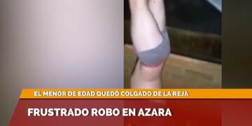 Insólito: quiso escapar y quedó enganchado de su pantalón.