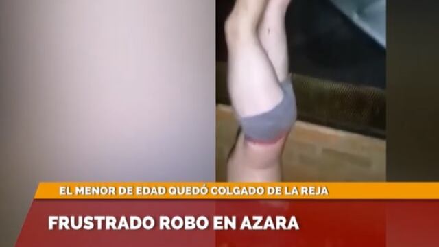 Insólito: quiso escapar y quedó enganchado de su pantalón.