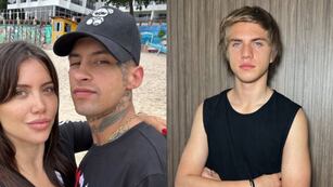 ¿No lo acepta? El desopilante gesto de Valentino, el hijo de Wanda Nara, al ver el romántico beso de L-Gante con su madre