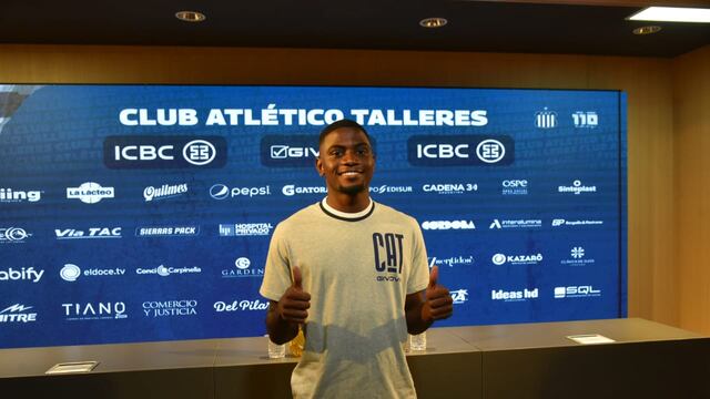 El colombiano Luis Miguel Angulo, titular en los ensayos de Talleres previo a la Copa de la Liga.