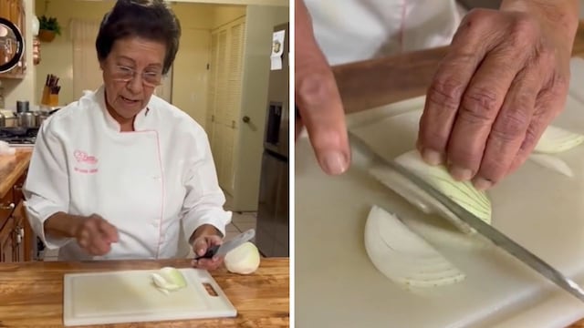 Cómo cortar cebolla y no llorar.