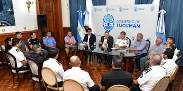 El Gobernador y el ministro Agüero Gamboa analizaron las acciones realizadas en 2024 y las proyecciones para este año.