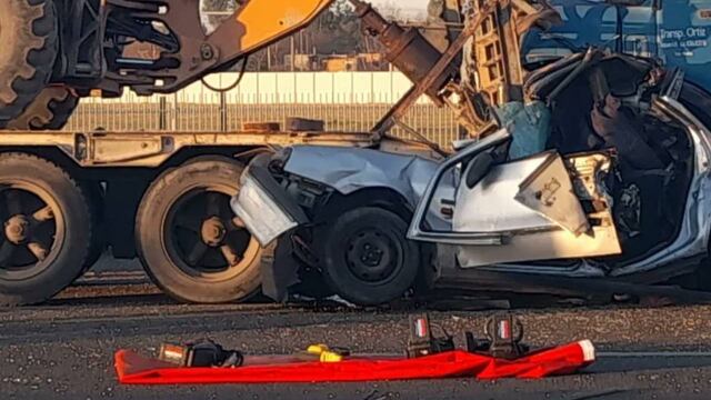 Choque múltiple en avenida Circunvalación