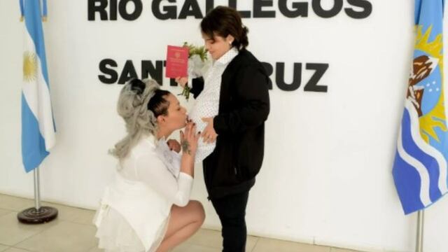 Emma y Alison, la pareja trans, se casaron y esperan su primer hijo.