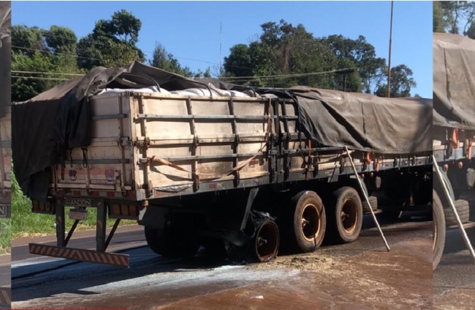 Puerto Iguazú: logran sofocar un principio de incendio en un camión