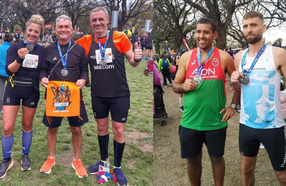 Atletas de Arroyito participaron de la Maratón Internacional de Buenos Aires
