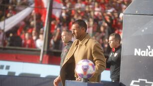 Diego Dabove, el entrenador de Instituto, antes del partido con Huracán por la Copa Argentina. (Prensa Copa Argentina)