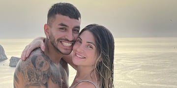 Ángel Correa y Sabrina Di Marzo, y un posteo de Instagram que indicaría una crisis amorosa.