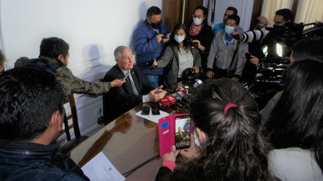 En conferencia de prensa Agustín Perassi anunció su renuncia al cargo de ministro de Gobierno de Jujuy y explicó los motivos: diferencias políticas con el gobernador Morales.