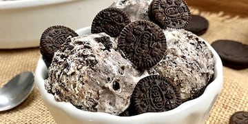 Helado de crema Oreo