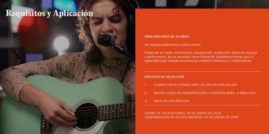 Requisitos para el campamento musical que promueve Cris Morena