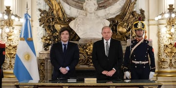 Javier Milei y Gerardo Whertein