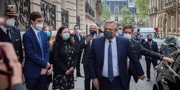 Alberto Fernández en París (Foto: Noel Smart / Clarín)