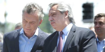 Mauricio Macri y Alberto Fernández, en una imagen de 2019.