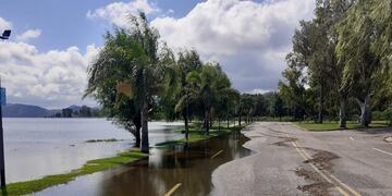 La costanera de Carlos Paz después del temporal.