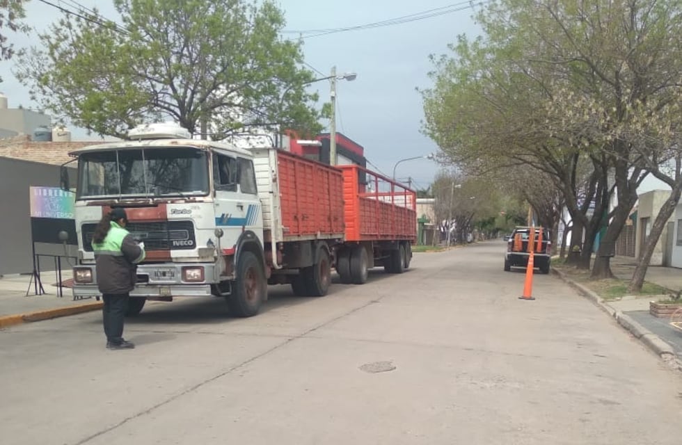 Multas a camiones que transitaban por las calles de Rafaela