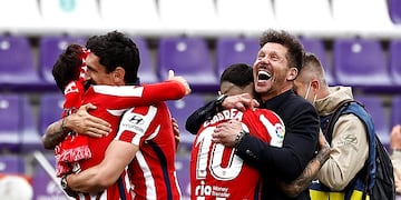El festejo del Cholo Simeone y el Atlético de Madrid por el título de La Liga.