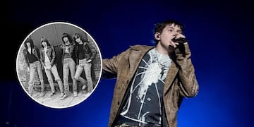 Dillom sorprendió con un homenaje a los Ramones en su show en el Movistar Arena