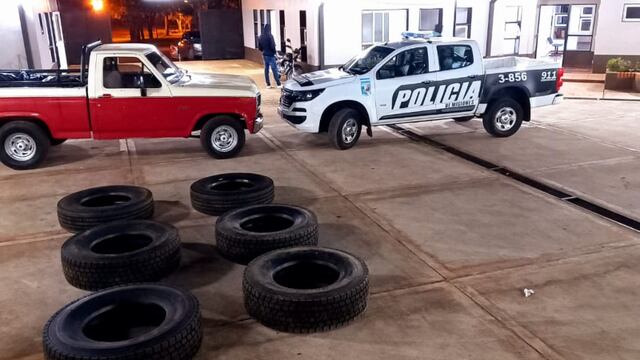 Contrabando de cubiertas en Capioví