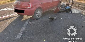 Accidente Ruta 19 en cercanías de La Curva