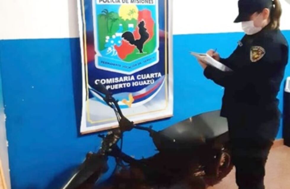 Recuperaron una motocicleta robada en Puerto Iguazú