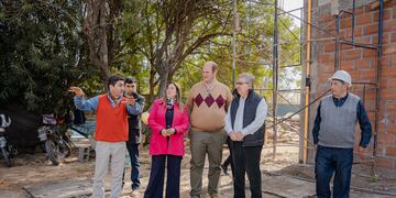 Jalil supervisó las obras del moderno Polideportivo.