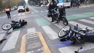 Choque entre policías en Rosario