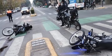 Choque entre policías en Rosario