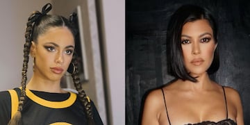 Tini Stoessel y Kourtney Kardashian coincidieron con la misma cartera de Prada.