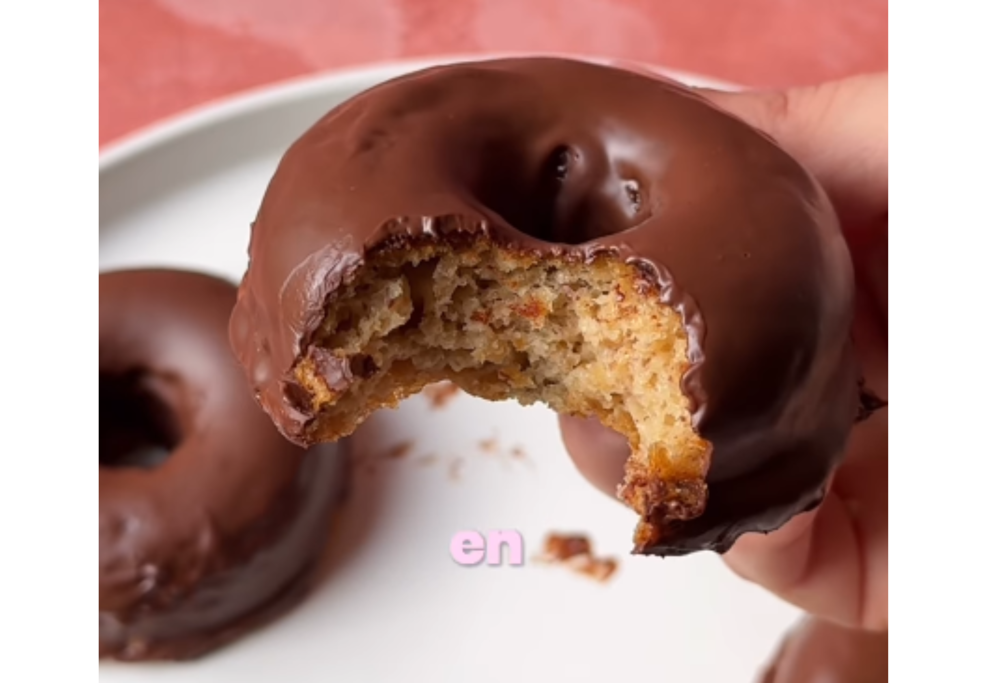 Así quedan las donas por dentro.