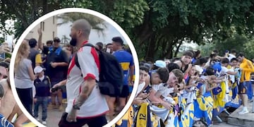 El valiente hincha de River que pasó entre los de Boca y se hizo viral por las gastadas en Córdoba.