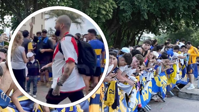 El valiente hincha de River que pasó entre los de Boca y se hizo viral por las gastadas en Córdoba.