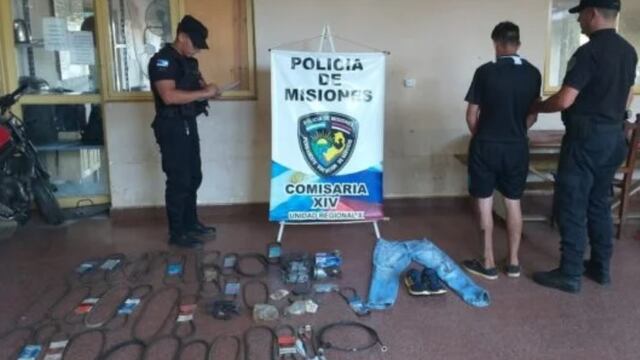 Garupá: cayó un individuo por robo a un taller mecánico.