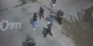 Los agresores en barrio Suárez.