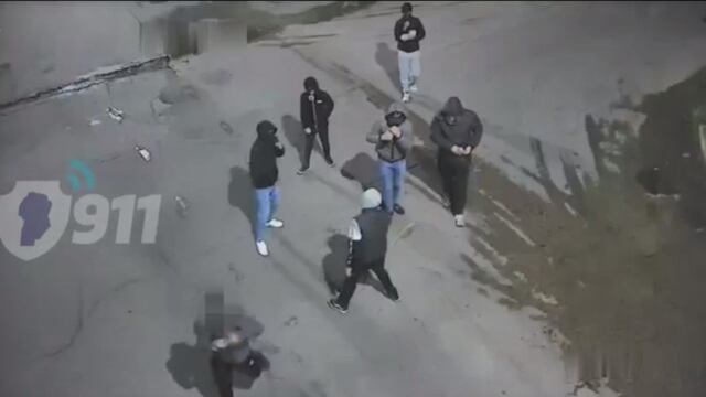 Los agresores en barrio Suárez.