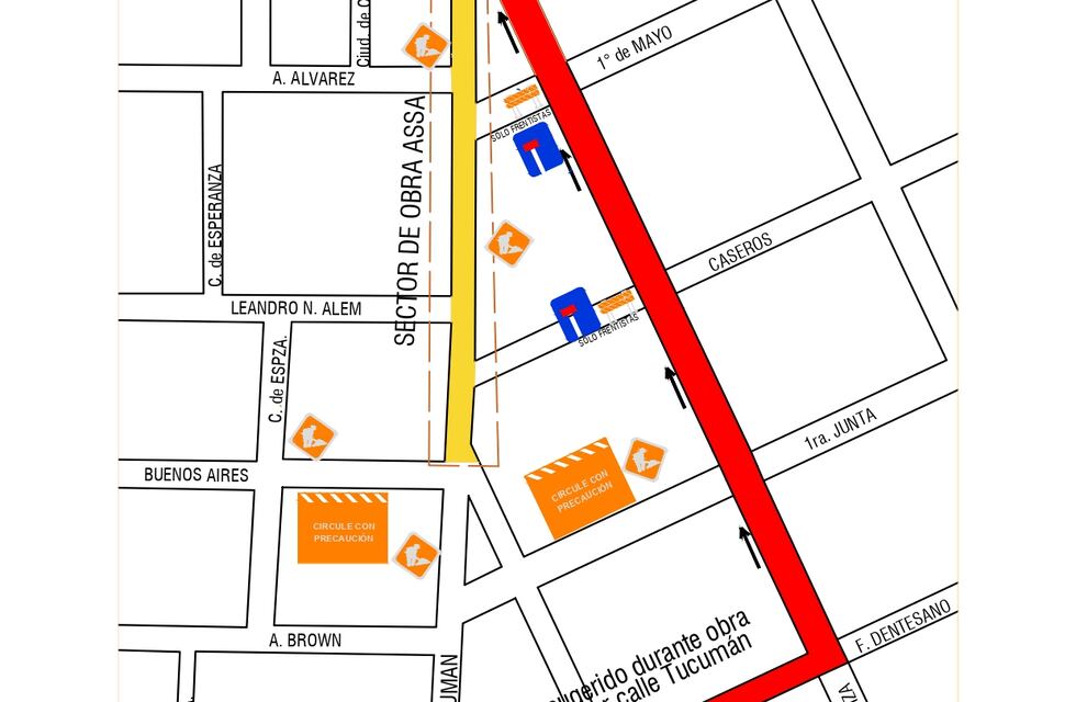 Este lunes comienza la renovación del colector cloacal en calle Tucumán