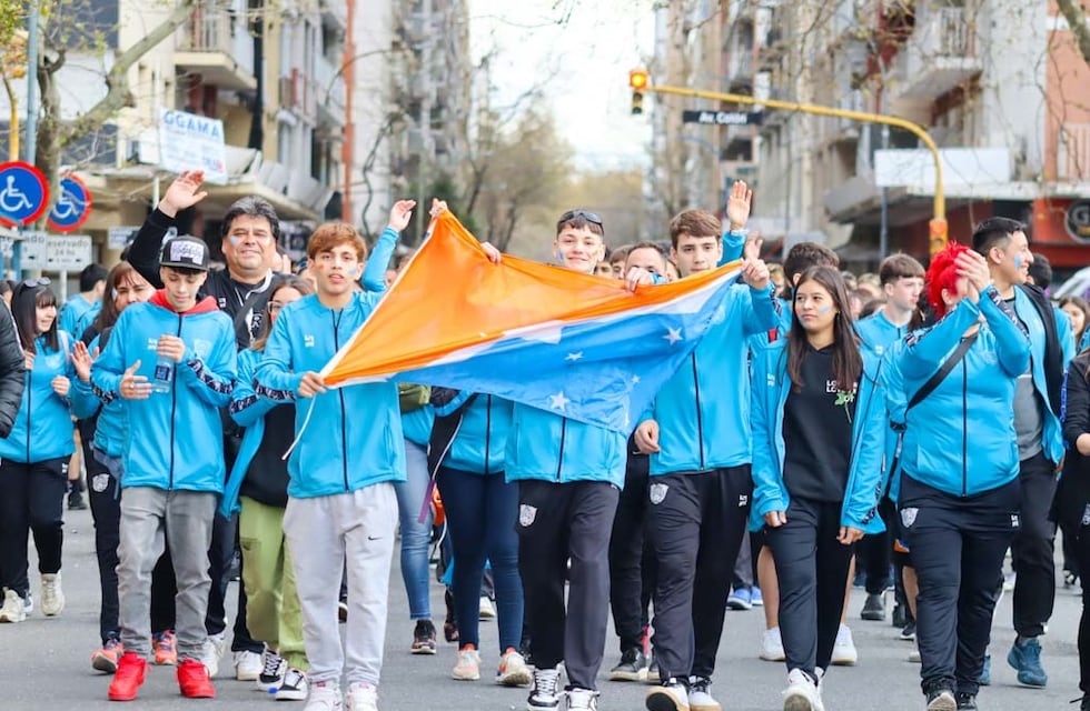 La delegación fueguina participó de la apertura de los Juegos Nacionales Evita