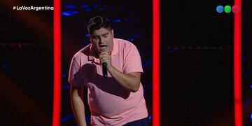 El sancarlino Luis Carrizo, cabo de ejército argentino, debutó en La Voz Argentina.