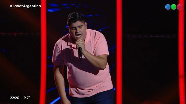 El sancarlino Luis Carrizo, cabo de ejército argentino, debutó en La Voz Argentina.