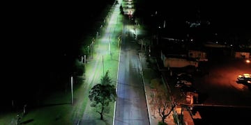 Instalaron luces LED en el Circuito de Salud de Punta Alta.