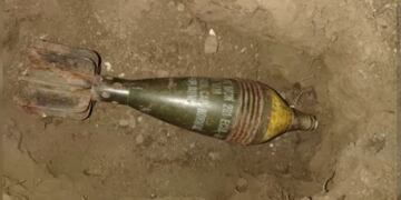 El mortero encontrado en Córdoba.