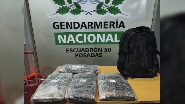 Incautan contrabando de marihuana en la terminal de ómnibus de Posadas.