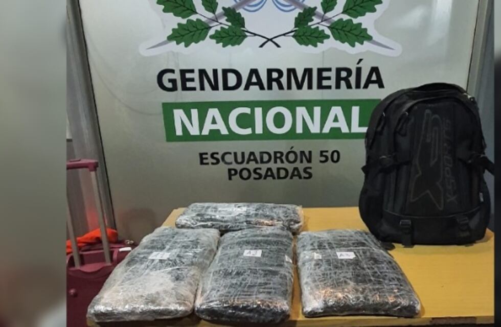 Incautan contrabando de marihuana en la terminal de ómnibus de Posadas