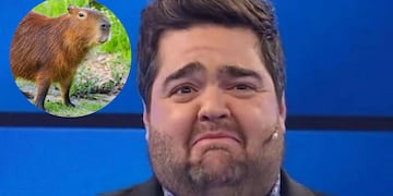 Dario Barassi recibió una visita de un carpincho en su casa de Nordelta.