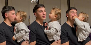 El video del Chino Herrera junto a su hija ya sumó más de 130 mil Me Gusta.