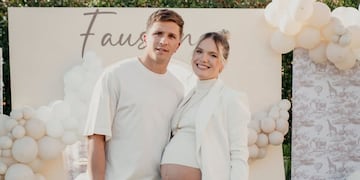 La pareja espera a su primer bebé, Faustino.