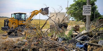 Desde el Municipio indicaron que se realizaron trabajos en microbasurales del barrio Nueva Bahía Blanca.
