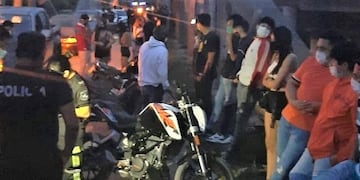 La Policía desbarató una "juntada" en el acceso a San Pedro de Jujuy.